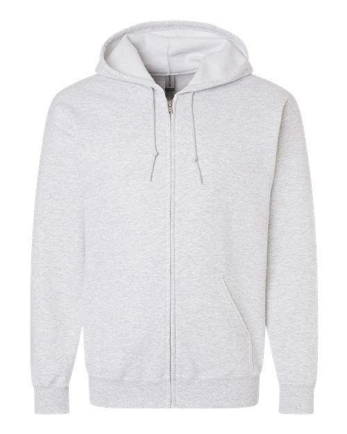 Gildan 18600 Unisex Heavy Blend™ Full-Zip Hooded Sweatshirt - Ash - front