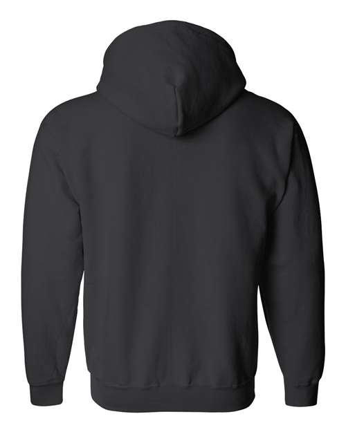 Gildan 18600 Unisex Heavy Blend™ Full-Zip Hooded Sweatshirt - Black - back