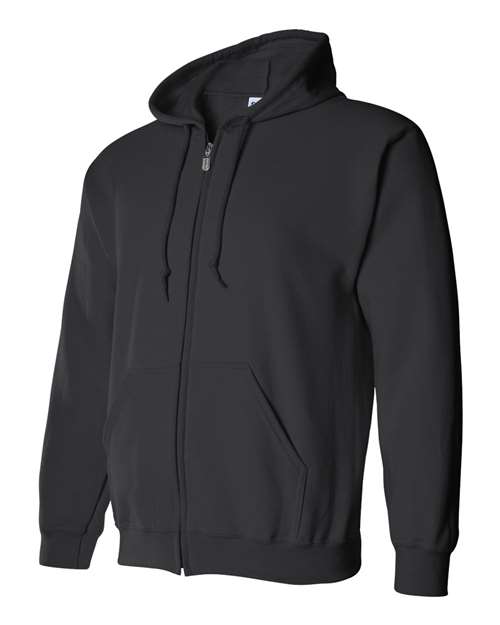 Gildan 18600 Unisex Heavy Blend™ Full-Zip Hooded Sweatshirt - Black - side