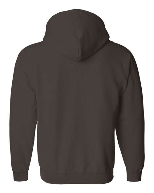 Gildan 18600 Unisex Heavy Blend™ Full-Zip Hooded Sweatshirt - Dark Chocolate - back
