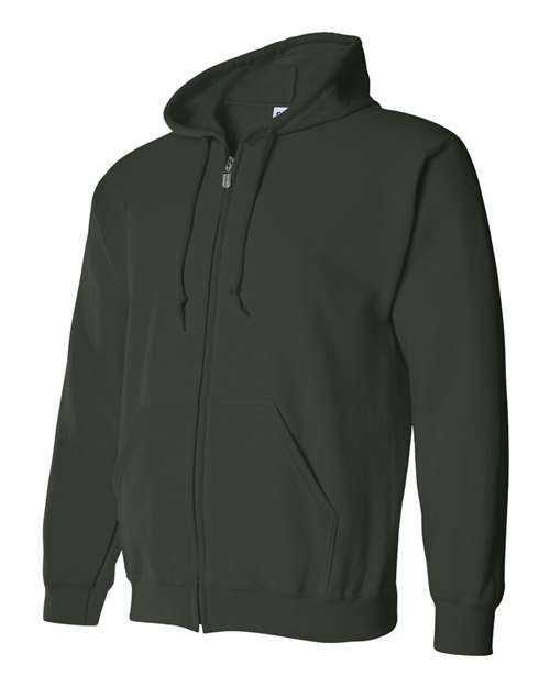 Gildan 18600 Unisex Heavy Blend™ Full-Zip Hooded Sweatshirt - Forest - side