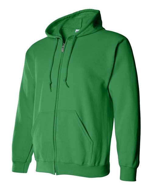 Gildan 18600 Unisex Heavy Blend™ Full-Zip Hooded Sweatshirt - Irish Green - side