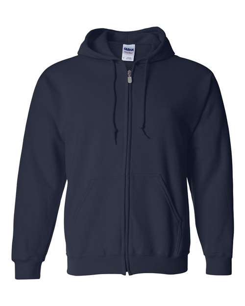Gildan 18600 Unisex Heavy Blend™ Full-Zip Hooded Sweatshirt - Navy - front