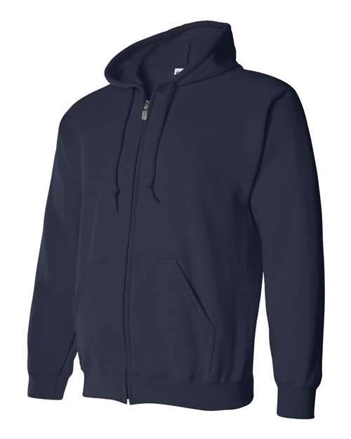 Gildan 18600 Unisex Heavy Blend™ Full-Zip Hooded Sweatshirt - Navy - side