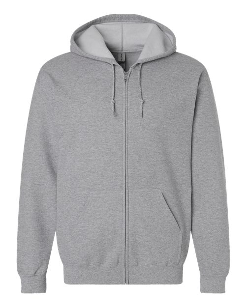 Gildan 18600 Unisex Heavy Blend™ Full-Zip Hooded Sweatshirt - Sport Grey - front