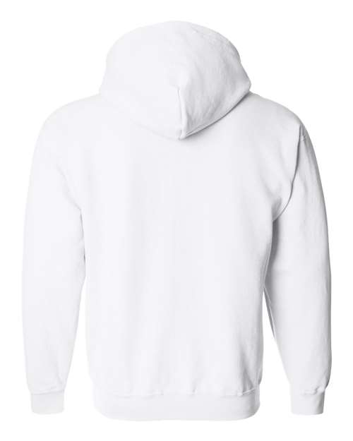 Gildan 18600 Unisex Heavy Blend™ Full-Zip Hooded Sweatshirt - White - back