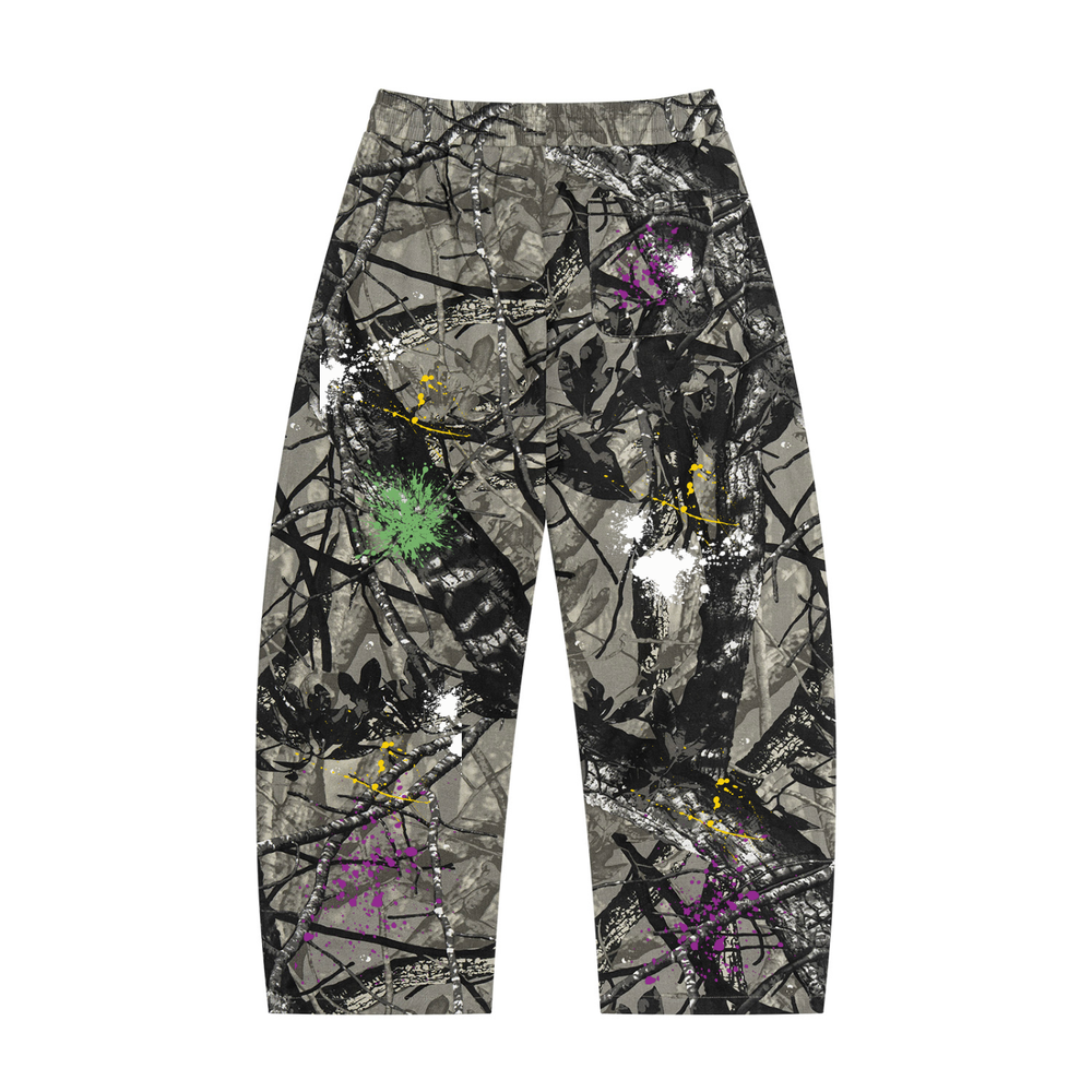 Unisex Tree Camo Barrel Leg Pants