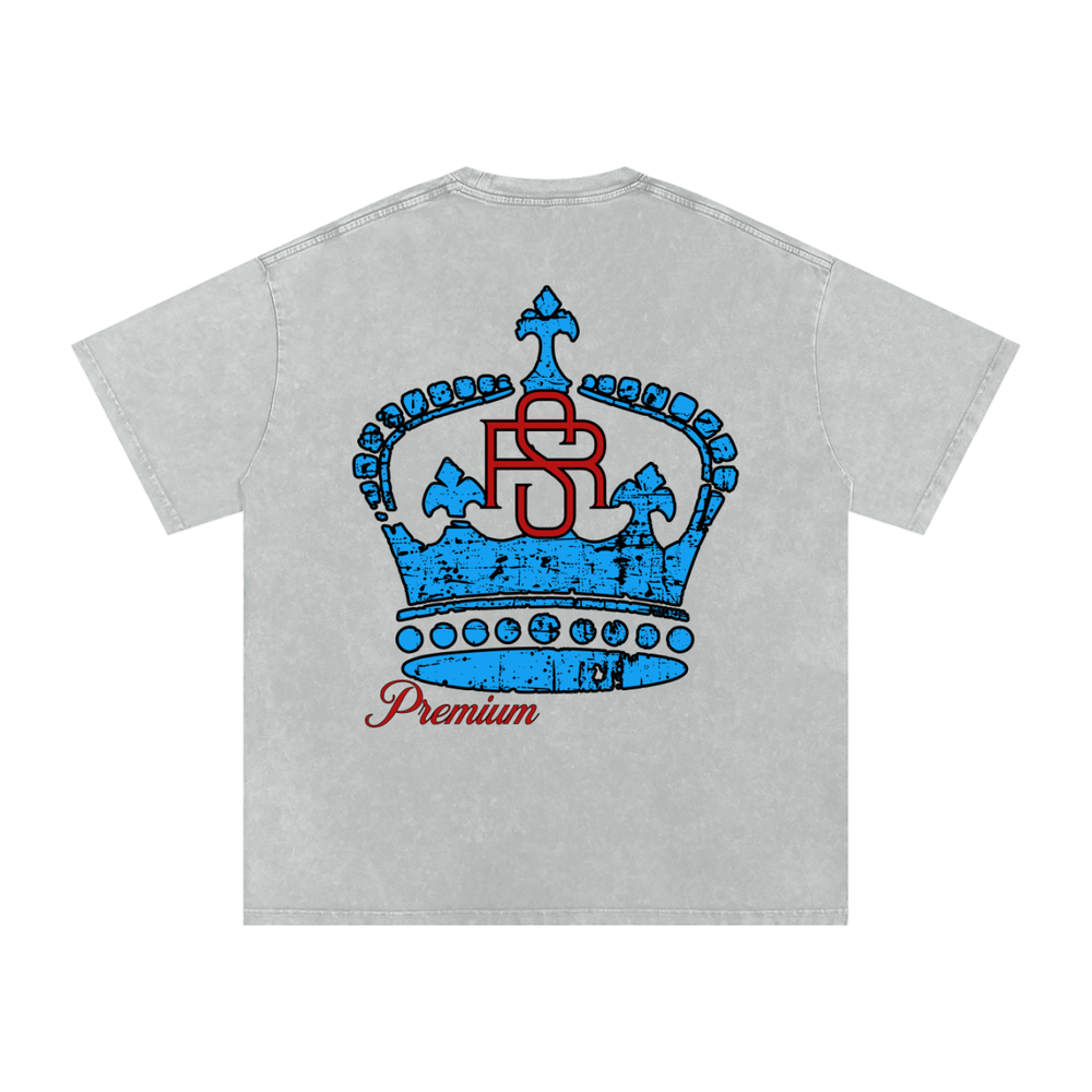 Snow Washed Oversized Cotton T-Shirt