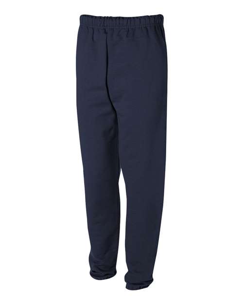 JERZEES 4850MR Unisex Super Sweats NuBlend® Sweatpants with Pockets - J. Navy - side