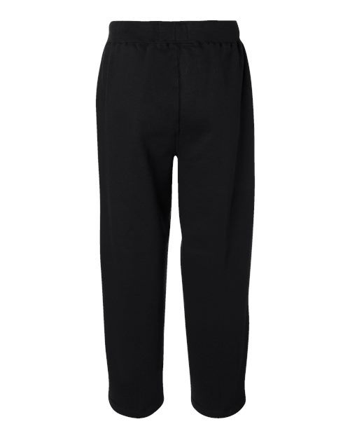 J. America 8992 Men's Premium Open-Bottom Sweatpants - Black - back