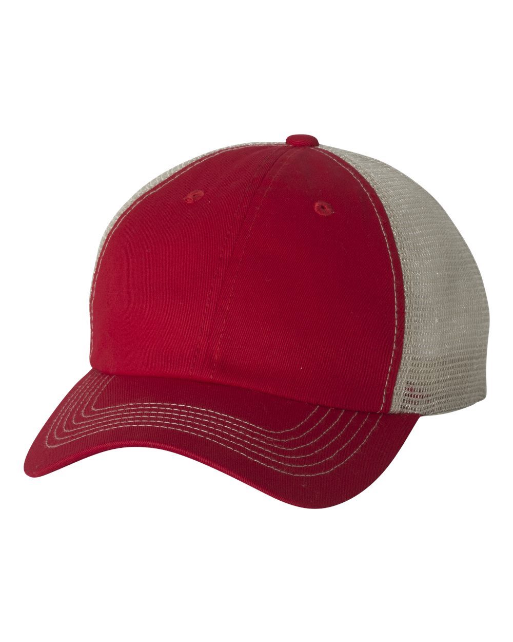 Valucap 3100 Contrast-Stitch Mesh-Back Cap - style