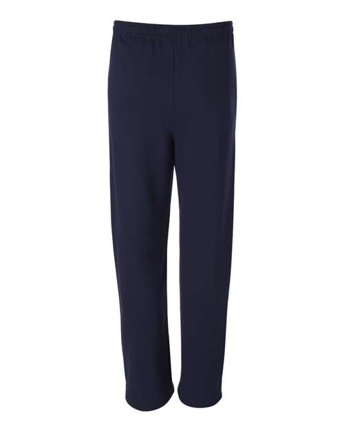 JERZEES 974MPR Unisex NuBlend® Open-Bottom Sweatpants with Pockets - J. Navy - back