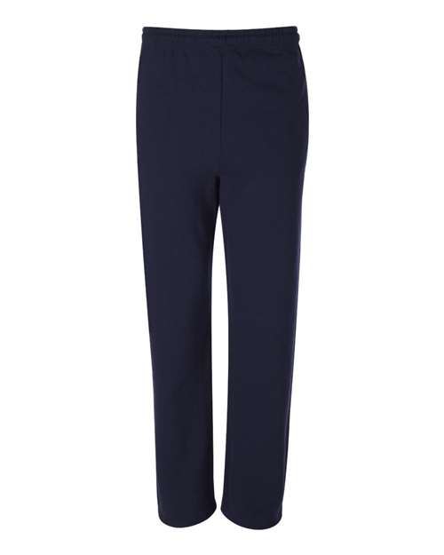 JERZEES 974MPR Unisex NuBlend® Open-Bottom Sweatpants with Pockets - J. Navy - front