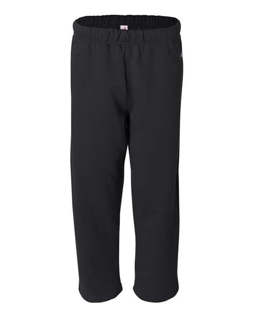Badger 1277 Men's Open-Bottom Sweatpants - Black - front