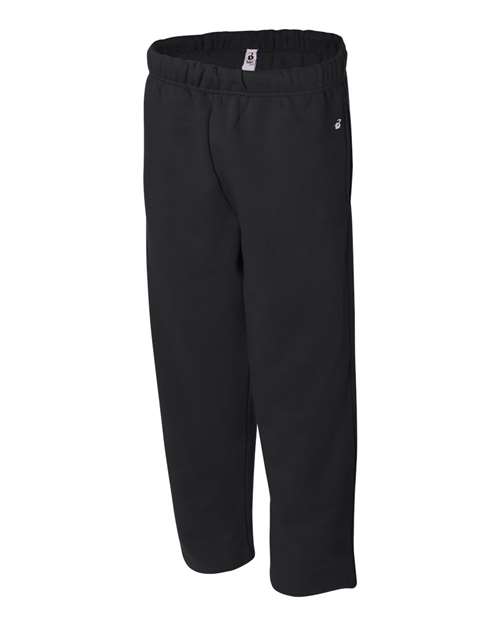 Badger 1277 Men's Open-Bottom Sweatpants - Black - side