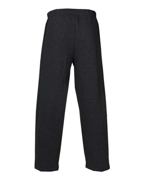 Badger 1277 Men's Open-Bottom Sweatpants - Charcoal - back