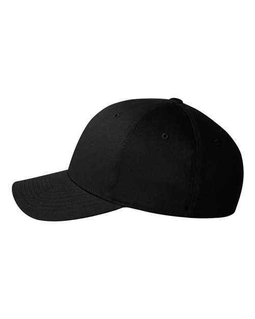 Flexfit 5001 V-Flexfit® Cotton Twill Cap - Black - side