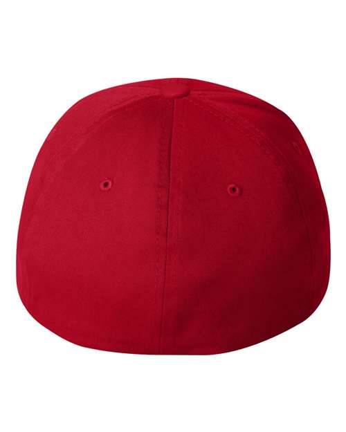 Flexfit 5001 V-Flexfit® Cotton Twill Cap - Red - back