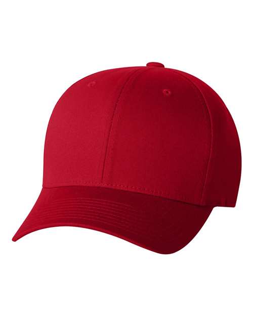 Flexfit 5001 V-Flexfit® Cotton Twill Cap - Red - front