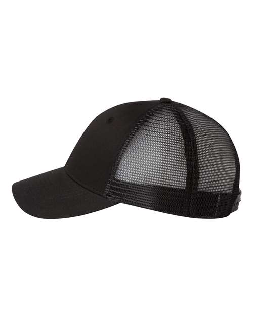 Valucap VC400 Mesh-Back Twill Trucker Cap - Black - side