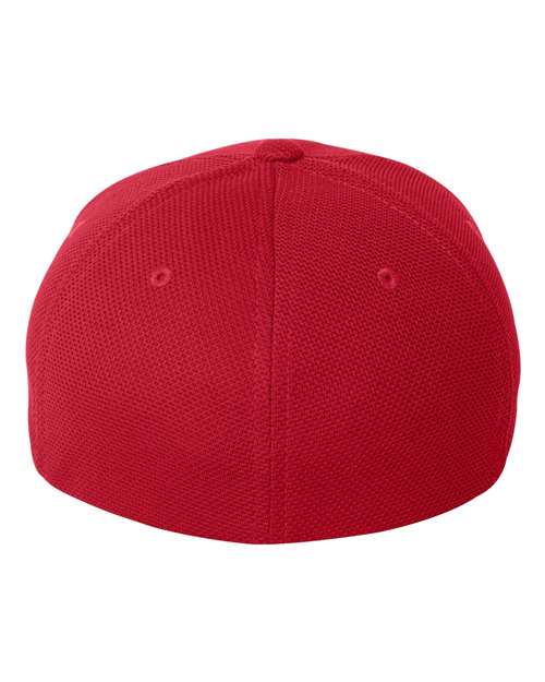 Flexfit 6577CD Cool & Dry Piqué Mesh Cap - Red - back