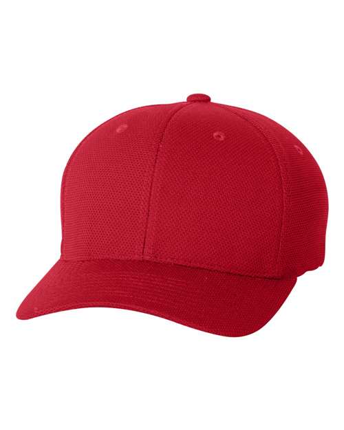 Flexfit 6577CD Cool & Dry Piqué Mesh Cap - Red - front