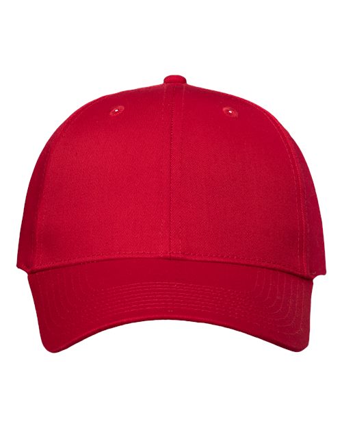 Valucap VC100 Lightweight Twill Cap - Red - front
