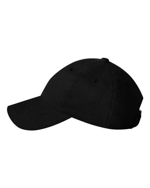 Valucap 9610 Heavy Brushed Twill Unstructured Cap - Black - side