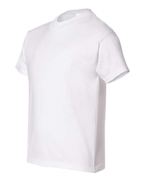 Hanes 5480 Youth Essential-T T-Shirt - White - side