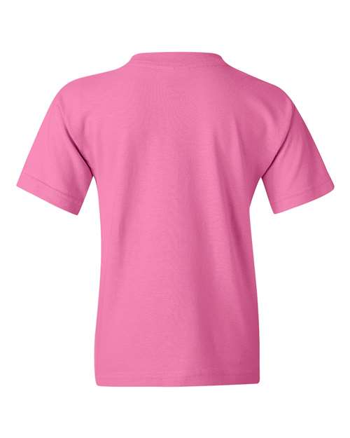 Gildan 5000B Youth Heavy Cotton™ T-Shirt - Azalea - back
