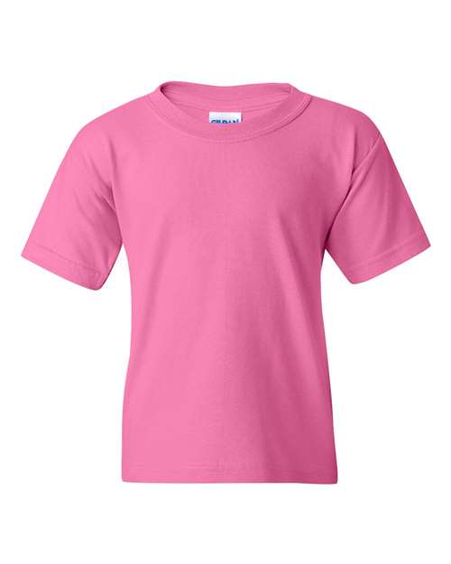 Gildan 5000B Youth Heavy Cotton™ T-Shirt - Azalea - front