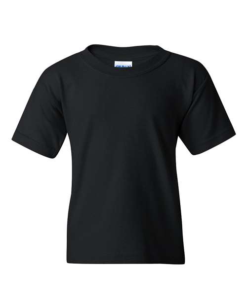 Gildan 5000B Youth Heavy Cotton™ T-Shirt - Black - front