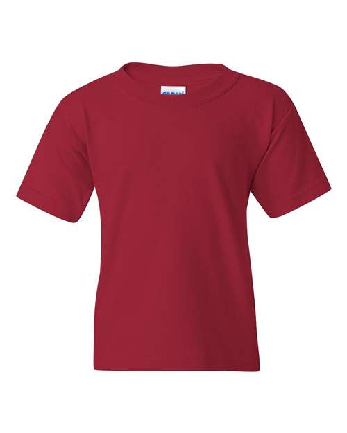 Gildan 5000B Youth Heavy Cotton™ T-Shirt - Cardinal - front