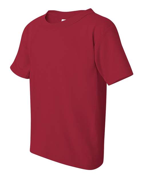 Gildan 5000B Youth Heavy Cotton™ T-Shirt - Cardinal - side