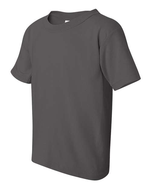 Gildan 5000B Youth Heavy Cotton™ T-Shirt - Charcoal - side