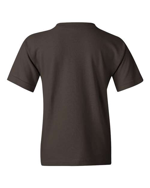 Gildan 5000B Youth Heavy Cotton™ T-Shirt - Dark Chocolate - back