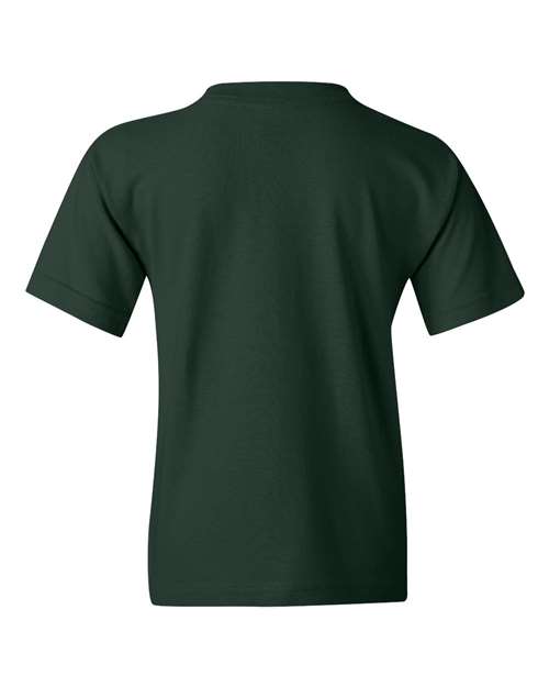 Gildan 5000B Youth Heavy Cotton™ T-Shirt - Forest Green - back