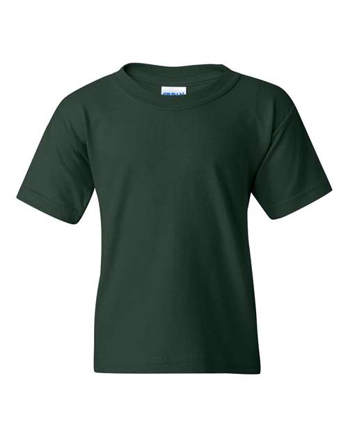 Gildan 5000B Youth Heavy Cotton™ T-Shirt - Forest Green - front