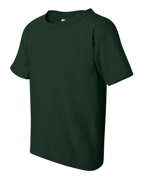Gildan 5000B Youth Heavy Cotton™ T-Shirt - Forest Green - side