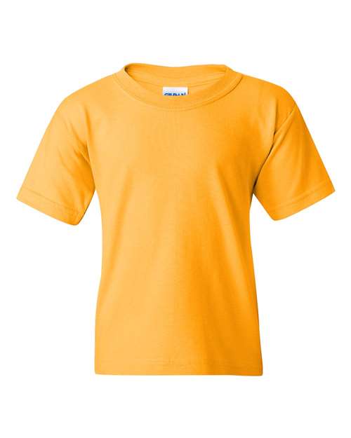 Gildan 5000B Youth Heavy Cotton™ T-Shirt - Gold - front