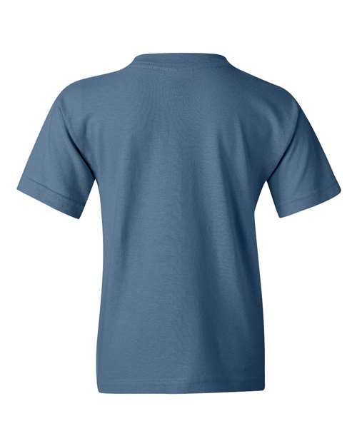 Gildan 5000B Youth Heavy Cotton™ T-Shirt - Indigo Blue - back