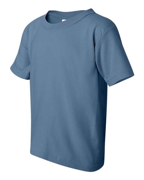 Gildan 5000B Youth Heavy Cotton™ T-Shirt - Indigo Blue - side