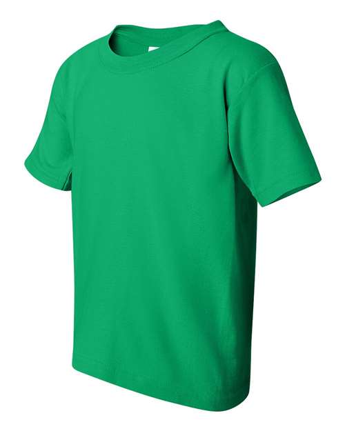 Gildan 5000B Youth Heavy Cotton™ T-Shirt - Irish Green - side