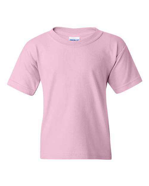 Gildan 5000B Youth Heavy Cotton™ T-Shirt - Light Pink - front