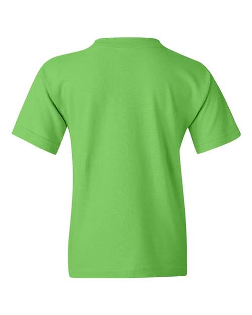 Gildan 5000B Youth Heavy Cotton™ T-Shirt - Lime - back