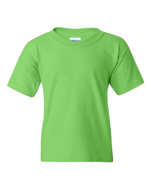 Gildan 5000B Youth Heavy Cotton™ T-Shirt - Lime - front