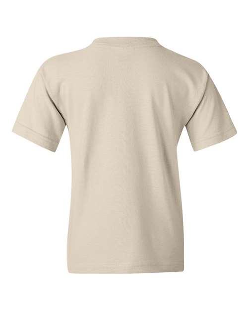 Gildan 5000B Youth Heavy Cotton™ T-Shirt - Natural - back
