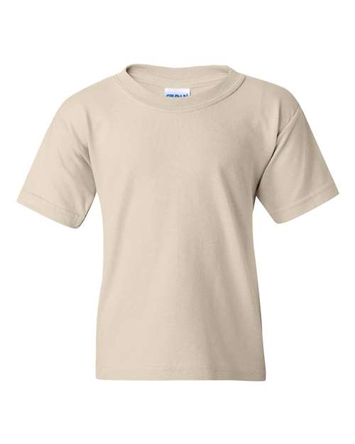 Gildan 5000B Youth Heavy Cotton™ T-Shirt - Natural - front