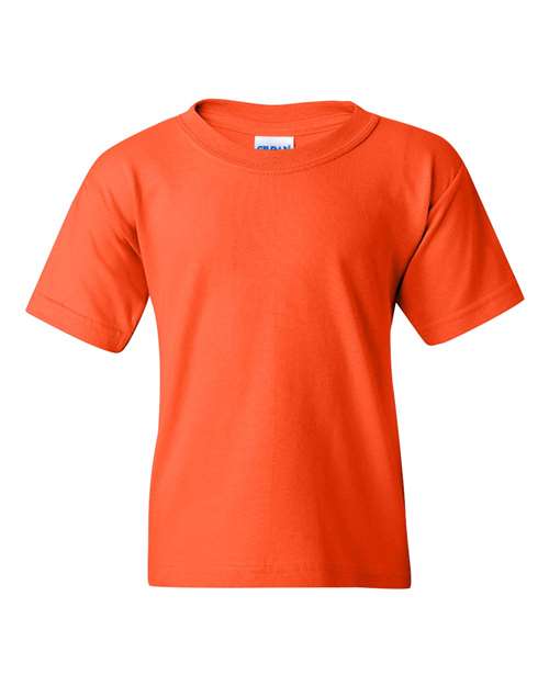 Gildan 5000B Youth Heavy Cotton™ T-Shirt - Orange - front