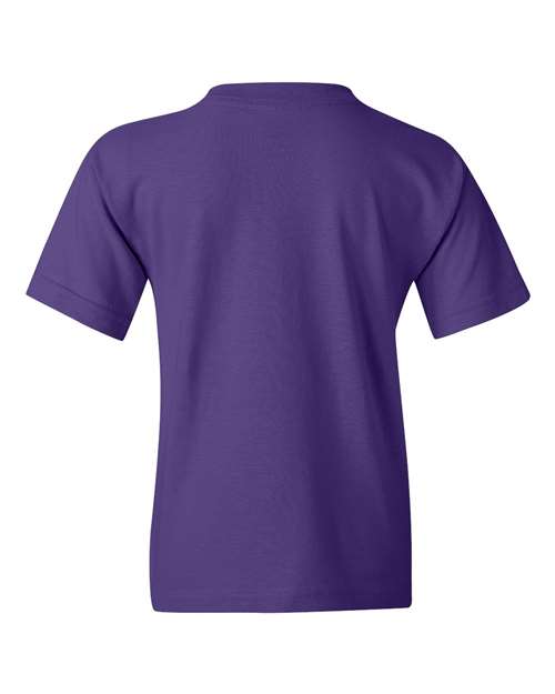 Gildan 5000B Youth Heavy Cotton™ T-Shirt - Purple - back